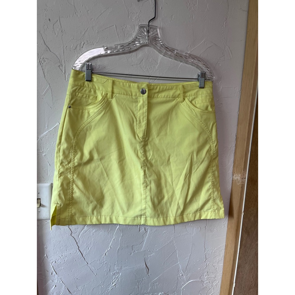 Nvo by Lancût Women's Yellow‎ Golf Skirt Size 10 Pleated Mini Skirt